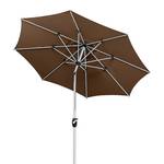 Parasol Venedig 270 Aluminium / Polyester - Argenté / Mocca