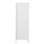 Armoire basse Karelien Pin massif - Blanc