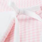Parure de lit pour bébé Carreaux Vichy Housse de couette et taie d'oreiller - Rose