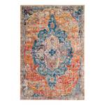 Vintage-Teppich Ayla Kunstfaser - Marineblau / Orange - 243 x 304 cm