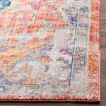 Vintage-Teppich Ayla Kunstfaser - Marineblau / Orange - 243 x 304 cm
