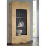 Vitrine Brugge truffel wild eiken look/hoogglans terracotta