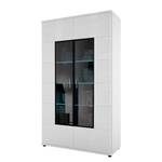 Vitrine Corana Blanc - 2 portes - Eclairage non fourni - Blanc