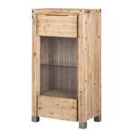 Vitrine Delia Akazie massiv sand - 70x132x45cm