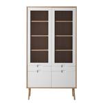 Vitrine Verwood Blanc - Bois/Imitation - 100 x 185 x 42 cm