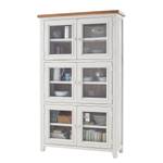 Armoire vitrine Balignton Pin massif - Blanc