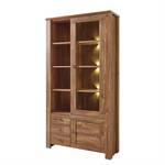 Armoire vitrine Glenrothes Éclairage fourni - Imitation acacia