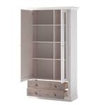 Vitrine Lyngby II Pin massif - Blanc / Pin truffier