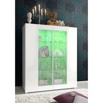 Vitrinenschrank Padua LC Blanc brillant