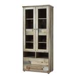 Armoire vitrine Tapara (avec éclairage) Marron / Gris