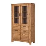 Armoire vitrine Toumanar Partiellement en acacia massif - Acacia sable