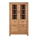 Armoire vitrine Toumanar Partiellement en acacia massif - Acacia sable