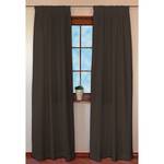 Tenda Cotton Panama incl. fettuccia arricciatende - Marrone scuro - 130 x 260 cm