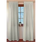 Tenda Loneta incl. fettuccia arriciatende - Grigio / Grigio chiaro - 130 x 310 cm