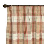 Tenda con fettuccia arricciatende Color beige/Rosso vino a quadri 130 x 260 cm 310