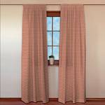 Tenda con fettuccia arricciatende color beige/rosso a quadri - 310