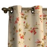 Tende con occhielli Beige fiori piccoli 130x260 cm