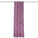 Vorhang mit Ösen Dunkelrosa gemustert - 130x310 cm