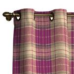 Tenda con occhielli Rosa/Beige a quadri rosa/beige 130x310 cm