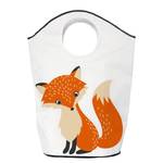 Wäschesammler Foresty Fox Webstoff - Weiß / Orange