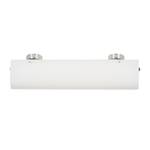 Lampada da parete Tub-O Vetro/Metallo Bianco 2 luci