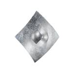 Wandleuchte Quadrangolo Silber Metall / Glas - Silber - 1-flammig