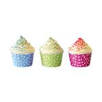 Wandafbeelding Cup Cakes Meerkleurig - Wit - Plastic - 22 x 72 x 1.4 cm