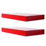 Wandplanken Byske II (2-delige set) Hoogglans rood - Breedte: 30 cm