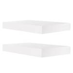 Wandplanken Byske II (2-delige set) Hoogglans wit - Breedte: 30 cm