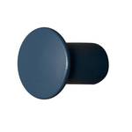 Wandhaken Button (2-delige set) massief berkenhout - Blauw - Breedte: 6 cm