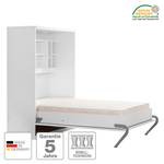 Wandklapbed KiYDOO Wit - 110 x 205cm - Bonell-binnenveringmatras