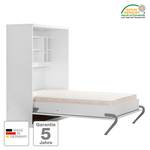 Schrankbett KiYDOO smart Weiß - 110 x 205cm - Schaumstoffmatratze