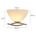 Lampada da parete Capri 1 luce Ottone brunito