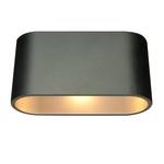 Lampada alogena da parete Cetus alluminio - 1 luce - Nero