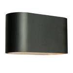 Applique murale halogène Cetus Aluminium - 1 ampoule - Noir