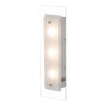 Wandlamp Clear metaal/transparant glas 3 lichtbronnen