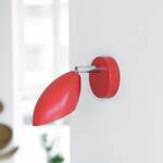 Wandlamp Diva rood metaal 1 lichtbron