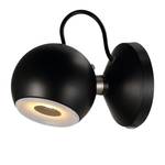 Wandlamp Globe zwart metaal 1 lichtbron