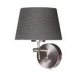 Wandlamp armatuur Gramineus 1 lichtbron mat nikkelkleurig