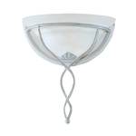 Lampada da parete Halbschale Metallo/Vetro Bianco antico/Oro/Bianco 1 luce