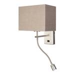 Wandlamp armatuur Louis 2 lichtbronnen mat nikkelkleurig