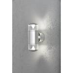 Wandleuchte Monza Up & Down Aluminium/Glas - 2-flammig