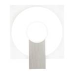 Wandlamp Q glas/metaal - wit - 1 lichtbron