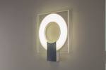 Wandlamp Q glas/metaal - wit - 1 lichtbron