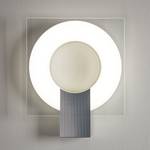 Wandlamp Q glas/metaal - wit - 1 lichtbron