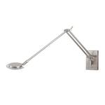 LED-Wandleuchte Whisper 1-flammig Nickel matt