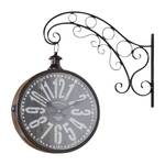 Horloge Chauny Métal - Noir / Marron