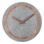 Wanduhr Concreto Polyresin / Tanne massiv - Hellgrau / Tanne