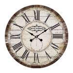 Horloge Hayward Panneau de fibre de bois à densité moyenne - Marron / Blanc