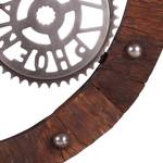 Orologio da parete pinion legno anticato marrone/color argento